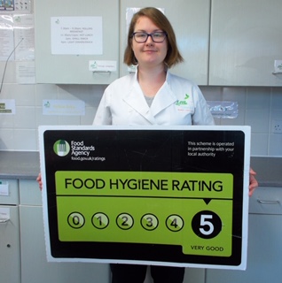 Claire - food hygiene rating